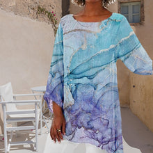 Load image into Gallery viewer, WOMEN&#39;S MARBLE PRINT VINTAGE CASUAL TOP