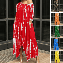 Load image into Gallery viewer, Irregular Dress withTtie-dye Print