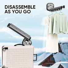 Load image into Gallery viewer, Wall-Mounted Foldable Clothes Drying Rack with Suction Cup