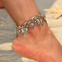 Load image into Gallery viewer, Handmade-Vintage Elephant Anklet