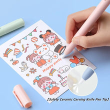 Load image into Gallery viewer, Mini Folding Pen Scissors Graving Knife for Kids