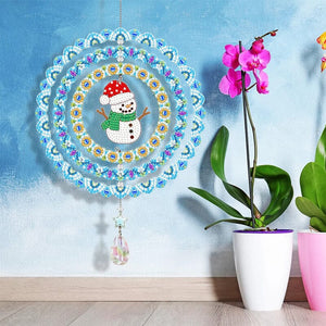 DIY Diamond Painting Double-sided Rotatable Hanging Wind Chime