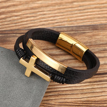 Load image into Gallery viewer, Multilayer Cross Bracelet