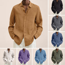 Load image into Gallery viewer, Men&#39;s Linen Regular-Fit Shirt