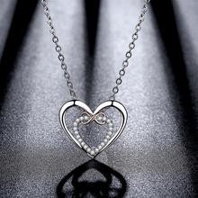 Load image into Gallery viewer, Two Hearts Infinity Necklace