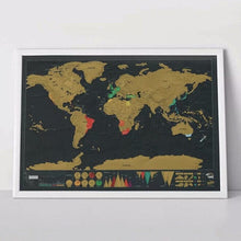 Load image into Gallery viewer, Scratch Map of the World