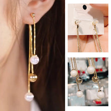 Load image into Gallery viewer, Mermaid Bead Fringe Earrings