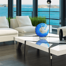 Load image into Gallery viewer, Ocean Wave Fused Glass Sculpture