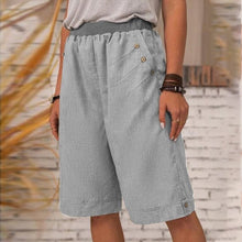 Load image into Gallery viewer, Solid Color Cotton and Linen Pants