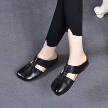 Load image into Gallery viewer, Summer Retro Flat Slippers Genuine Leather Sandals