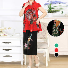 Load image into Gallery viewer, Elderly Cotton and Linen Two Piece Set