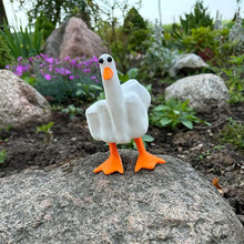 Load image into Gallery viewer, Middle Finger Duck Resin Ornament