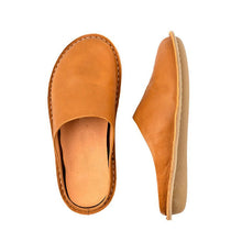 Load image into Gallery viewer, Leather Summer Slippers