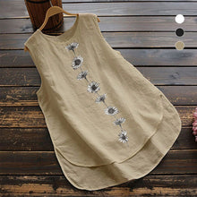 Load image into Gallery viewer, Daisy Sleeveless Cotton and Linen Tank Top