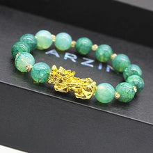 Load image into Gallery viewer, 3D Hard Gold 99 Obsidian Sand Gold Pixiu Bracelet🤩