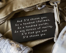 Load image into Gallery viewer, Anniversary Gifts for Couples, Long Distance Deployment Wallet Card for Him
