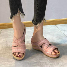 Load image into Gallery viewer, Premium Thick Platform Large Size Slipper Sandals