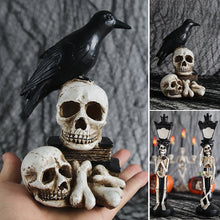 Load image into Gallery viewer, Resin Skeleton Decoration Light &amp; Skull Crow Light