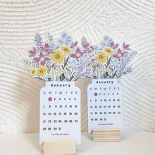 Load image into Gallery viewer, 🌷2024 Bloomy Flowers Desk Calendar