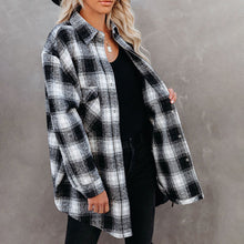 Load image into Gallery viewer, Loose Lapel Plaid Shirt