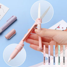 Load image into Gallery viewer, Mini Folding Pen Scissors Graving Knife for Kids