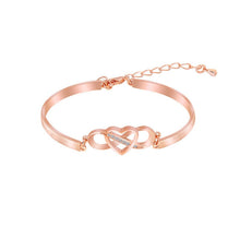 Load image into Gallery viewer, Always Remember I Love You Mom Forever Love Heart Bracelet