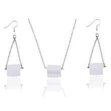 Load image into Gallery viewer, Sterling Silver Toilet Paper Earrings