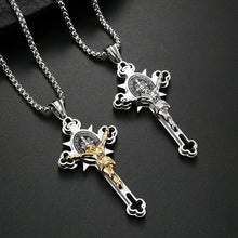 Load image into Gallery viewer, Jesus Cross Necklace