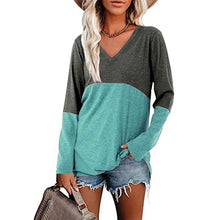 Load image into Gallery viewer, Contrast Panel Long Sleeve Top
