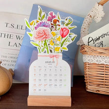 Load image into Gallery viewer, 🌷2024 Bloomy Flowers Desk Calendar