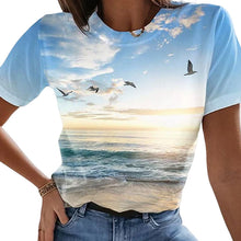 Load image into Gallery viewer, Women&#39;s Casual 3D Printed Painting T-shirt