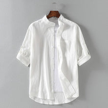 Load image into Gallery viewer, Short Sleeve Linen Shirt