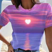 Load image into Gallery viewer, Women's Casual Weekend 3D Printed Painting T-shirt