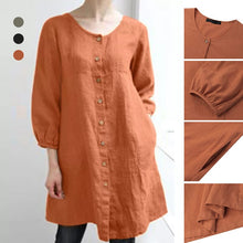 Load image into Gallery viewer, Cotton Linen Button Shirt