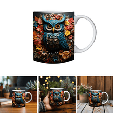 Load image into Gallery viewer, Mug with owl print