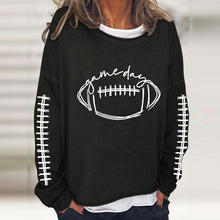 Load image into Gallery viewer, Women&#39;s Gameday Football Lover Casual Long-Sleeve T-Shirt