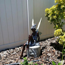 Load image into Gallery viewer, Sitting Fairy Garden Statue