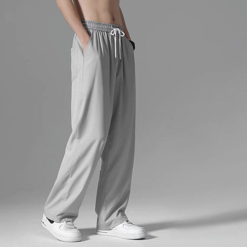 Men's Long Ice Silk Pants