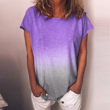 Load image into Gallery viewer, Gradient Rainbow Print T-shirt