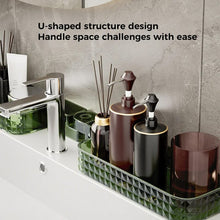 Load image into Gallery viewer, Multifunctional wall-mounted U-shaped rotating storage corner shelf