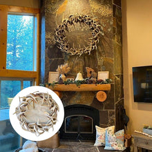 Load image into Gallery viewer, Rustic Farmhouse Antler Wreath