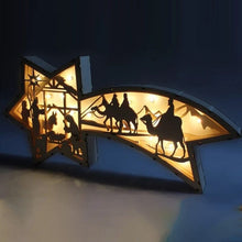 Load image into Gallery viewer, LED Wooden Poinsettia Lights