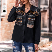 Load image into Gallery viewer, Paneled Contrast Loose Jacket
