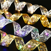 Load image into Gallery viewer, Christmas Ribbon Fairy Lights