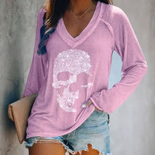 Load image into Gallery viewer, Retro Skull Long Sleeve Shirts