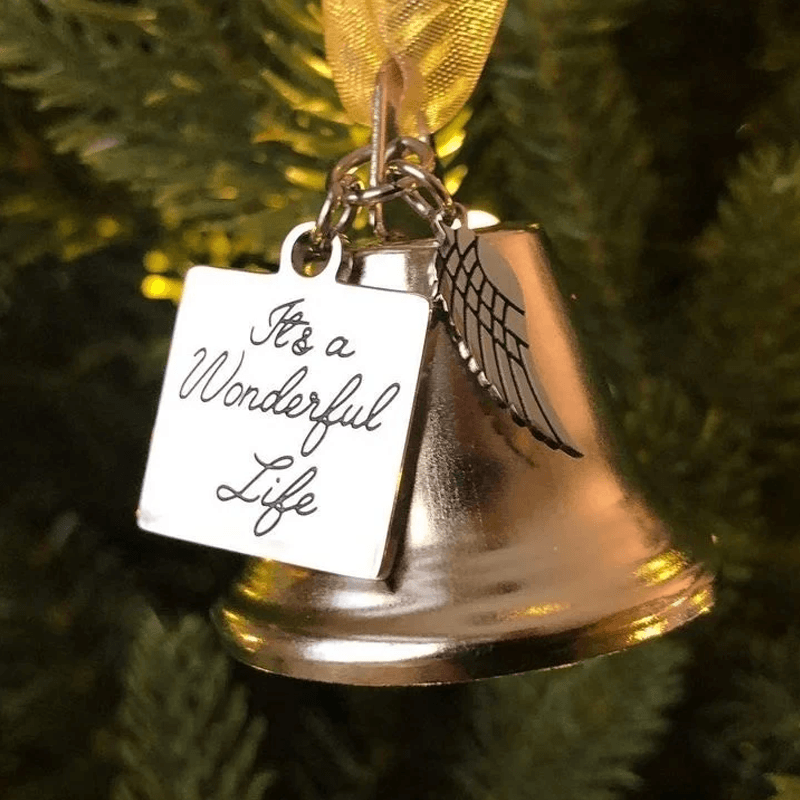 Christmas ornaments angel wings bell-memorial christmas gift