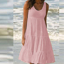 Load image into Gallery viewer, Sleeveless Crewneck Panel Dress