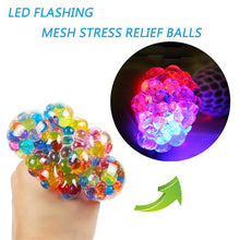 Load image into Gallery viewer, Rainbow Squeeze Ball Mesh Ball