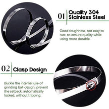 Load image into Gallery viewer, 100PCS Multi-Purpose Locking Cable Metal Zip Ties