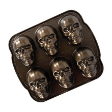 Load image into Gallery viewer, 💀3D Skull Mold - Aluminum Baking Pan💀